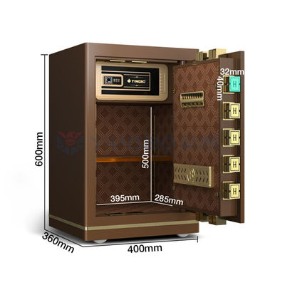 दोहरी अलार्म कार्यालय छोटे सुरक्षित बॉक्स OEM H600 मिमी स्मार्ट फिंगरप्रिंट लॉक