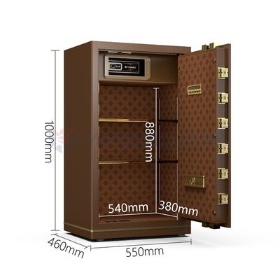 H1000mm ठोस स्टील लक्जरी कार्यालय फिंगरप्रिंट लॉक सुरक्षा के लिए सुरक्षित बॉक्स YB/N7-100