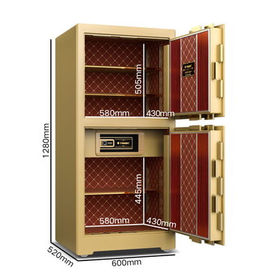 208±2kg सुरक्षा सुरक्षित बॉक्स OEM लक्जरी सेफ 4 ओपन वेज YB/ZY-120D