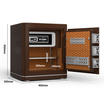 35 किलोग्राम एंटी-थेफ्ट होम सेफ बॉक्स फिंगरप्रिंट लॉक YB/N6-45