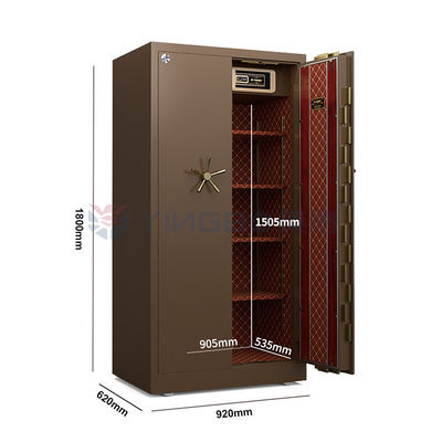 Double Alarm Solid Movable Steel Safe Deposit Box Door H1800mm सुरक्षा के लिए