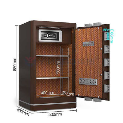OEM पेटेंट डबल टी बोल्ट और घर के लिए आंतरिक ताला सुरक्षा बॉक्स YB/N6-88