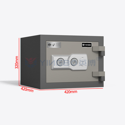 फ़ाइल भंडारण बॉक्स अग्निरोधक सुरक्षित बॉक्स ठोस स्टील डबल कुंजी लॉक
