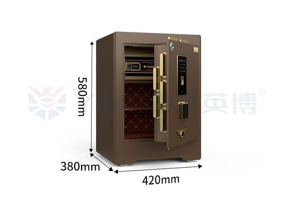 H580mm दोहरी अलार्म प्रणाली वाणिज्यिक सुरक्षित बॉक्स 3 डी स्टीरियो सॉफ्ट चमड़े डिजिटल सुरक्षा