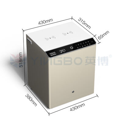 जलरोधी बिस्तर के किनारे की मेज सुरक्षित बॉक्स इलेक्ट्रॉनिक लॉक व्यक्तिगत मूल्यवान वस्तुओं और महत्वपूर्ण दस्तावेजों के लिए सुरक्षा भंडारण समाधान