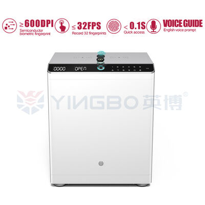 Fingerprint Lock Smart Safe Box Intelligent Alarm Hidden box Nightstands Wireless Charging