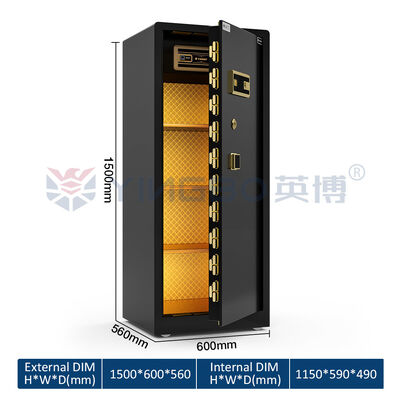 Square Handle RS-150  Safe Box For Home Patented Double Rows Bolts Removable Shelves