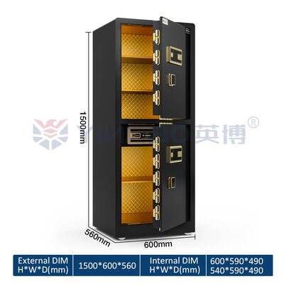 दोहरी अलार्म बड़े ठोस स्टील उच्च अंत घर के लिए सुरक्षित 120kg सुरक्षा के लिए YB/RS-150