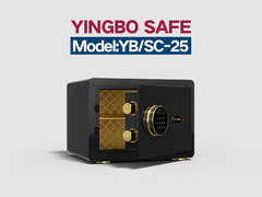 YB/SC-25 ब्लैक फिंगरप्रिंट लॉक होम सेफ
