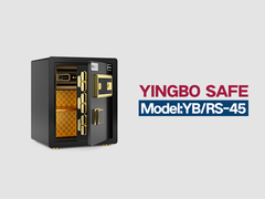 YB/RS-45 फिंगरप्रिंट लॉक होम सेफ ब्लैक