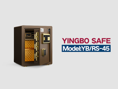 YB/RS-45 फिंगरप्रिंट लॉक होम सेफ कॉफी