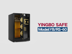 YB/RS-60 फिंगरप्रिंट लॉक होम सेफ ब्लैक
