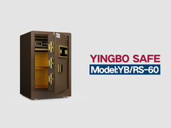 YB/RS-60 फिंगरप्रिंट लॉक होम सेफ कॉफी