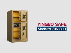 YB/RS-80D फिंगरप्रिंट लॉक होम सेफ गोल्डन