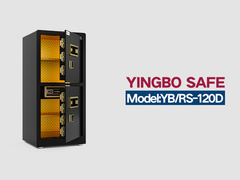 YB/RS-120D फिंगरप्रिंट लॉक होम सेफ ब्लैक