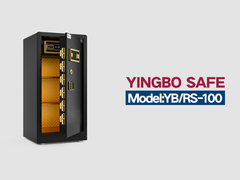 YB/RS-100 फिंगरप्रिंट लॉक होम सेफ ब्लैक