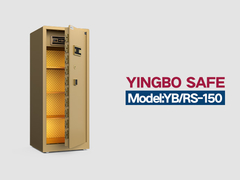YB/RS-150 फिंगरप्रिंट लॉक होम सेफ गोल्डन