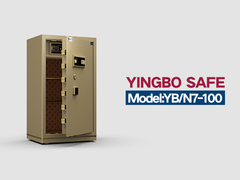 गोल्डन डबल अलार्म फिंगरप्रिंट लॉक लक्जरी कार्यालय सुरक्षा के लिए सुरक्षित बॉक्स YB/N7-100