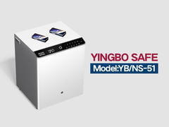 YB-NS-मजबूत स्टील के बेडसाइड टेबल सफेद