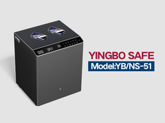 YB-NS-मजबूत स्टील के बेडसाइड टेबल ग्रे