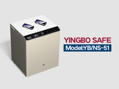 YB-NS ठोस स्टील के बेडसाइड टेबल क्रीम