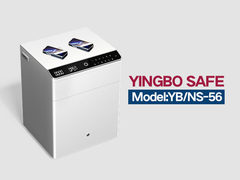 YB-NS ठोस स्टील के बेडसाइड टेबल सफेद दराज