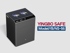 YB-NS-मजबूत इस्पात बेडसाइड टेबल ग्रे दराज