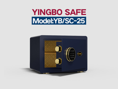 YB-SC-25-होम सेफ बॉक्स -गहरे नीले रंग का